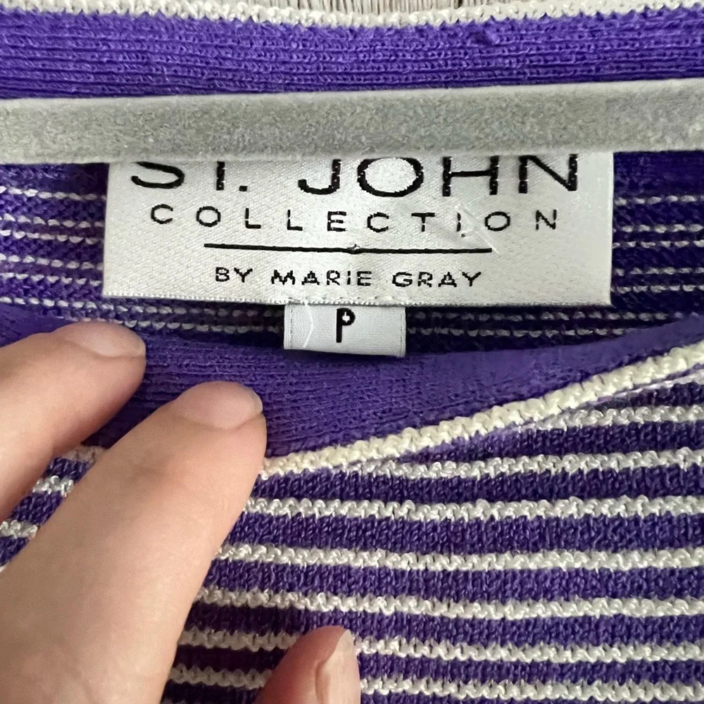 St. John Vintage Knit Cropped Sweater Tank Small - Picture 3 of 3